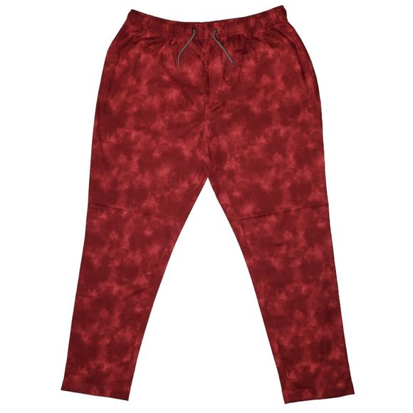 Mens Pants Joggers Red Tie Dye Cotton Drawstring Loose Harem Casual Beach Large
